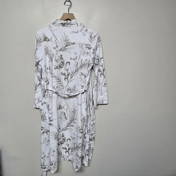 Haven Well Within Organic Cotton Jersey Tropical Toile Robe Matching Pants Sz XS - Picture 4 of 10